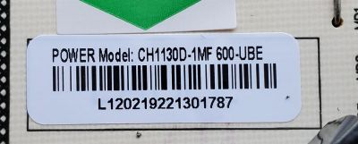 FUENTE DE PODER PARA TV RCA ((NUEVA)) / NUMERO DE PARTE CH1130D-1MF / CH1130D-1MF 600-UBE / E214852 / E320265 / PANEL C500Y19-5C / DISPLAY HF500QUB-F20 / MODELOS ARK5017ILED / ARK-5017ILED / 50PFL5756/F8 / 100097811 (50'') / RTRU6528-C-CA / WR50UX4210 - Imagen 2